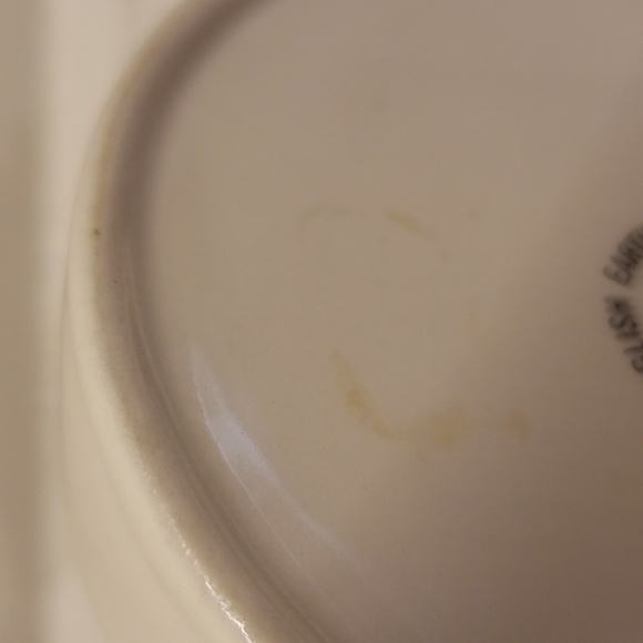 JOHNSON Bros. Ceramic fruit ashtray white 3.5" diam - Picture 8 of 10